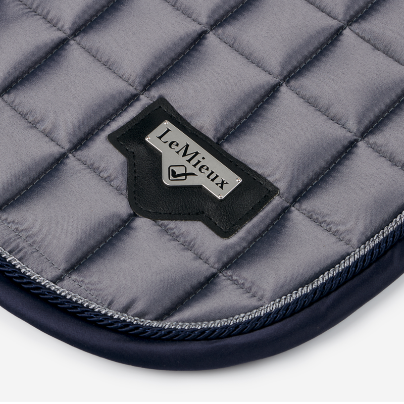 LeMieux Loire Classic Satin Dressage Square - Twilight Grey-3