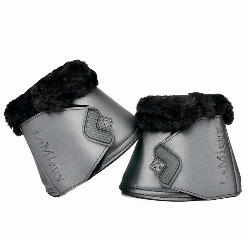 LeMieux Fleece Edged Over Reach Boot - Twilight Grey