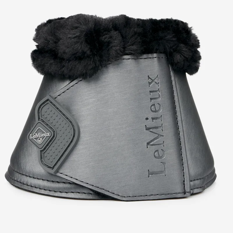 LeMieux Fleece Edged Over Reach Boot - Twilight Grey-1