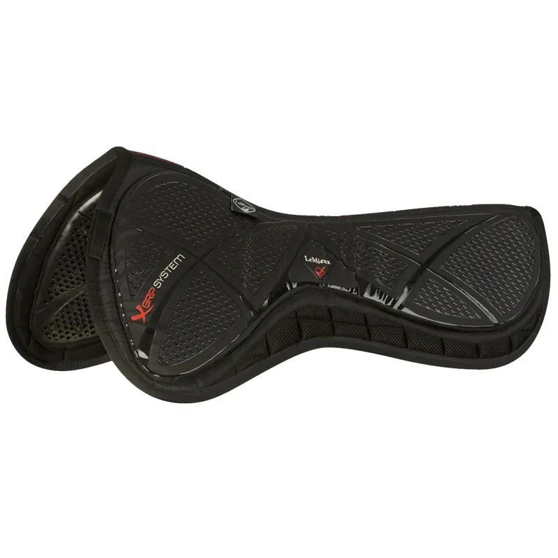 LeMieux X-Grip Twin Sided Half Pad - Black