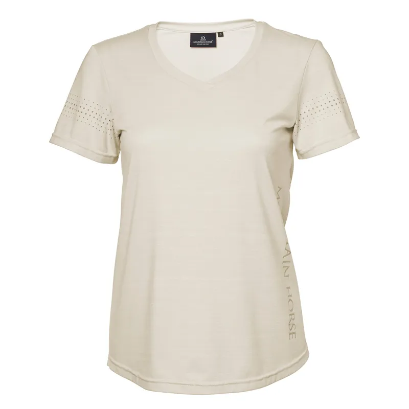 Mountain Horse Tyra Tech Top - Beige Melange