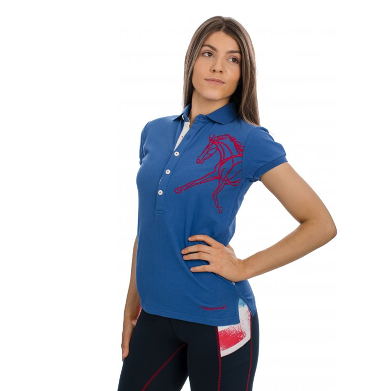 Horseware Limited Edition Union Jack Flamboro Polo Shirt  - Blue-1