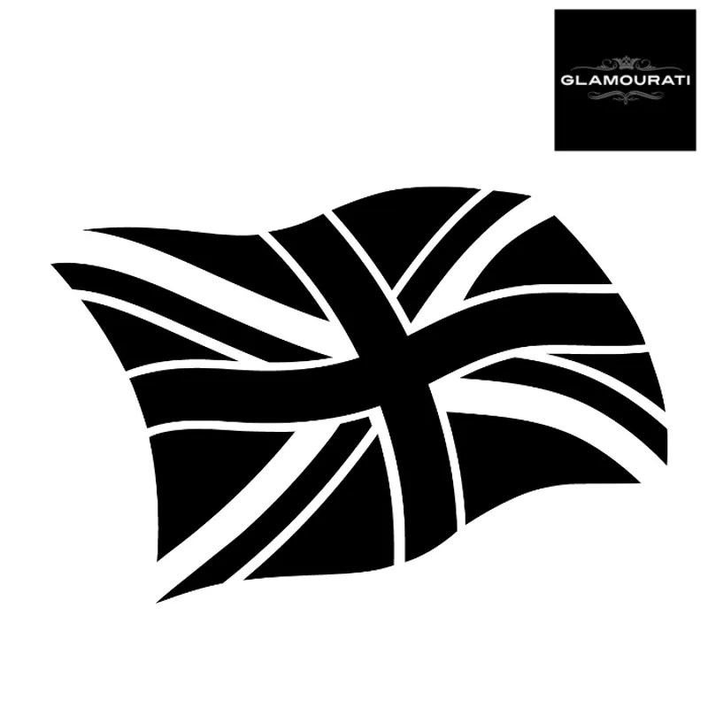 Glamourati Quarter M Stencil - Union Jack