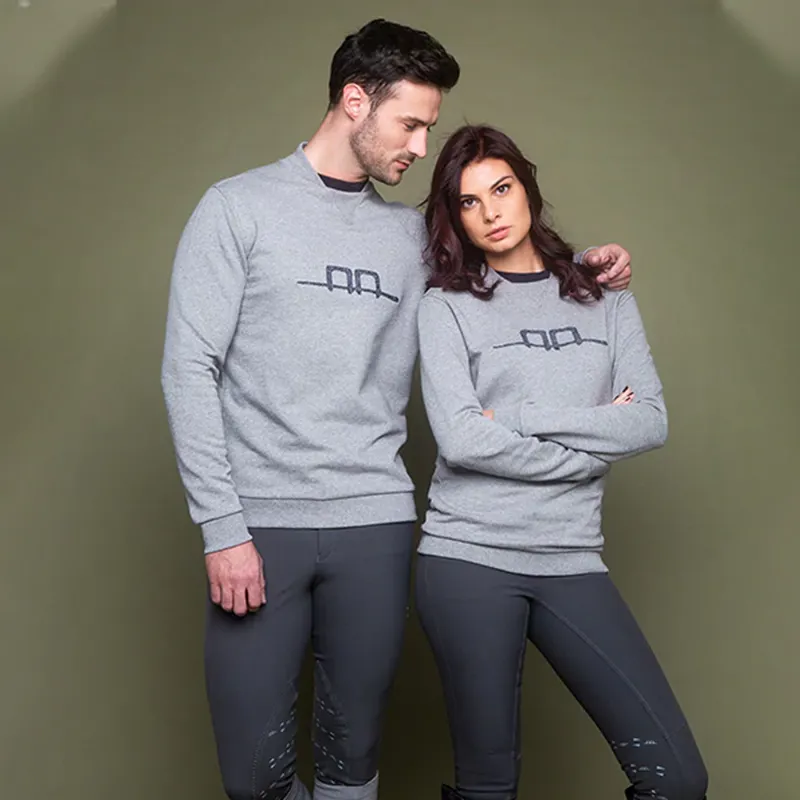 Horseware AA Platinum Unisex Cotton Sweatshirt - Grey Melange