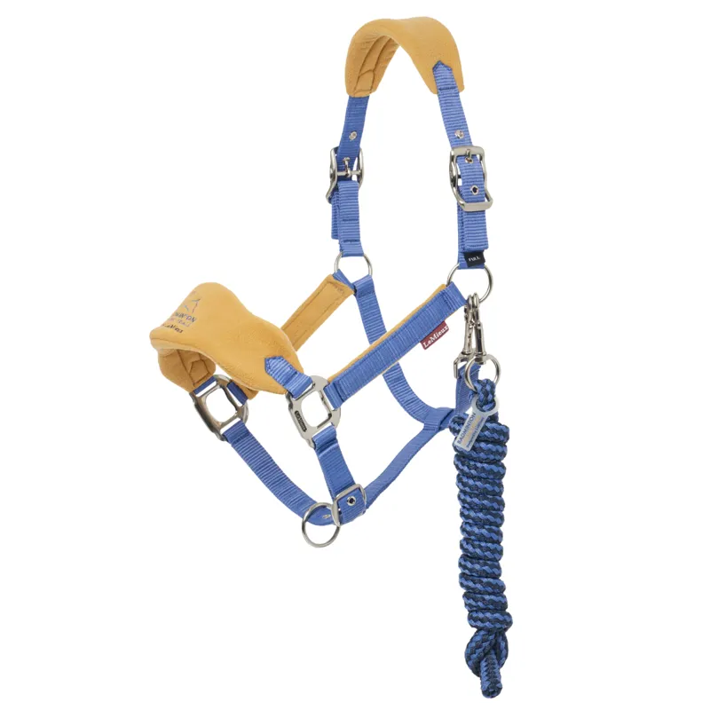 LeMieux Badminton Vogue Headcollar and Leadrope - Blue - Limited Edition