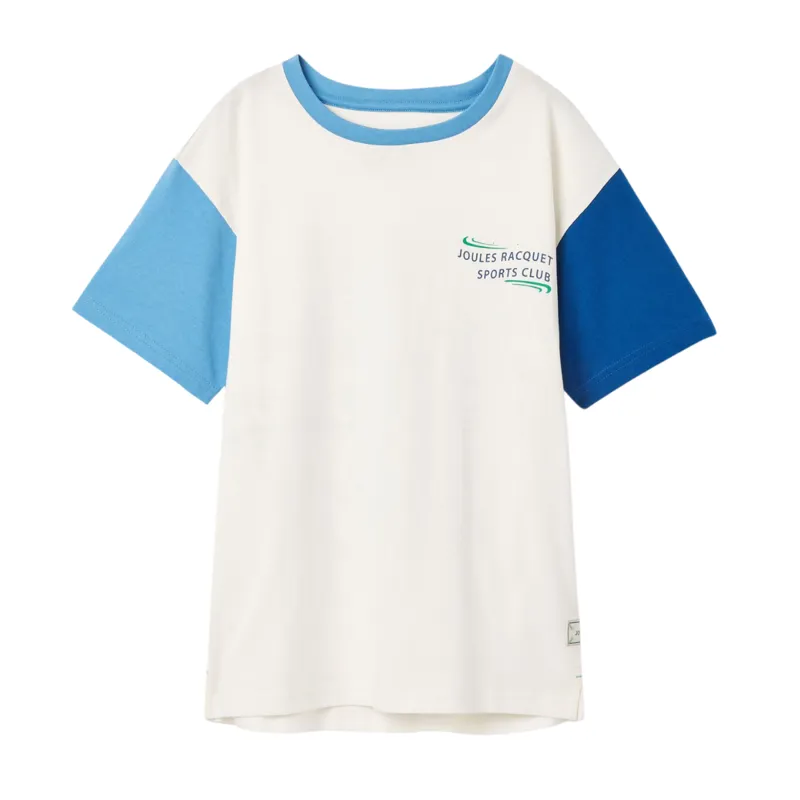 Joules Boys' Ben Short Sleeve T-Shirt - Multi Blue