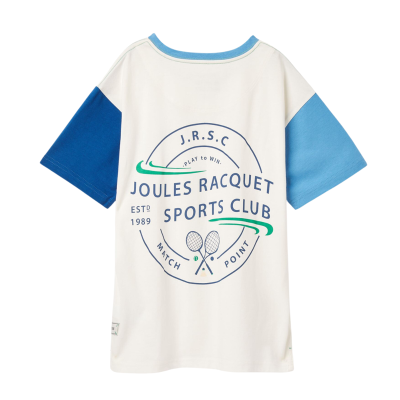 Joules Boys' Ben Short Sleeve T-Shirt - Multi Blue-1