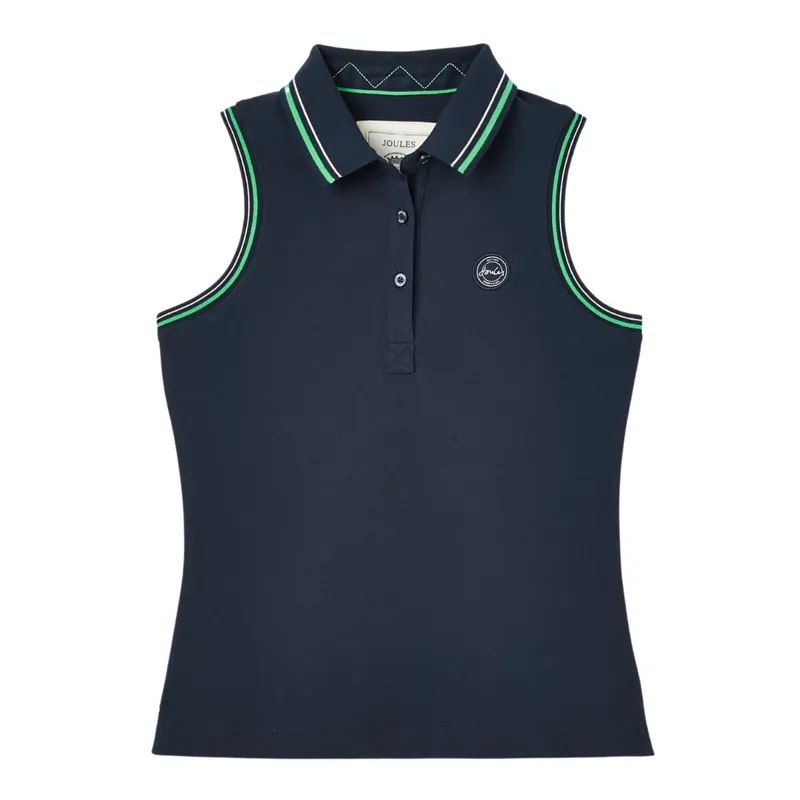 Joules Ladies Rally Sleeveless Polo Shirt - French Navy