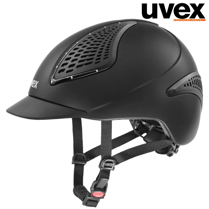 Uvex Exxential II Glamour Riding Hat - Black Mat