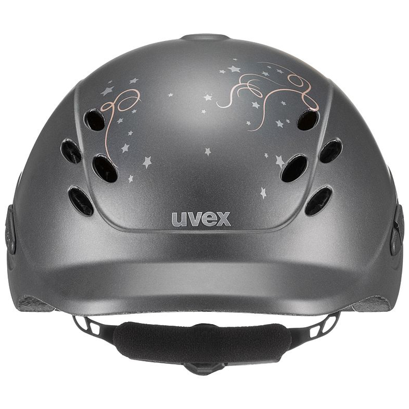 Uvex Onyxx Friends II Riding Hat XXXS-XS - Anthracite Mat-1