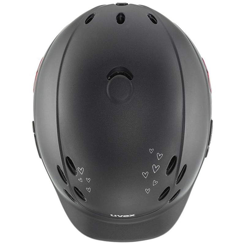 Uvex Onyxx Glamour Riding Hat XXXS-XS - Black/Pink-2