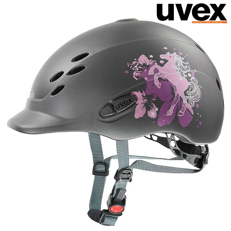 Uvex Onyxx Little Pony Riding Hat XXXS-XS - Anthracite Mat