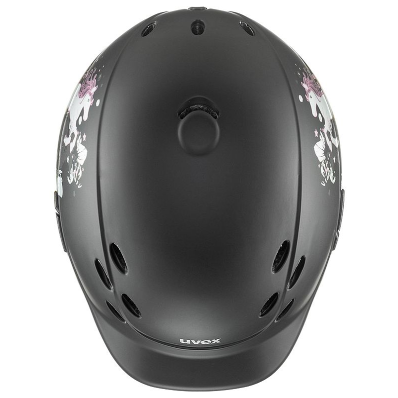 Uvex Onyxx Little Pony Riding Hat - Black Mat-2