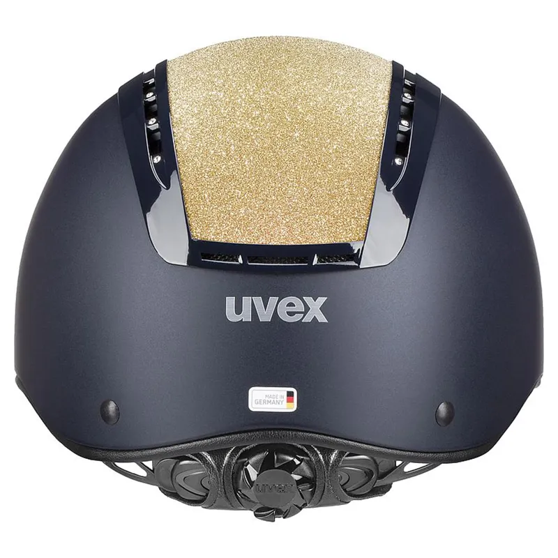 Uvex Suxxeed Starshine Riding Hat - Navy/Champagne-3