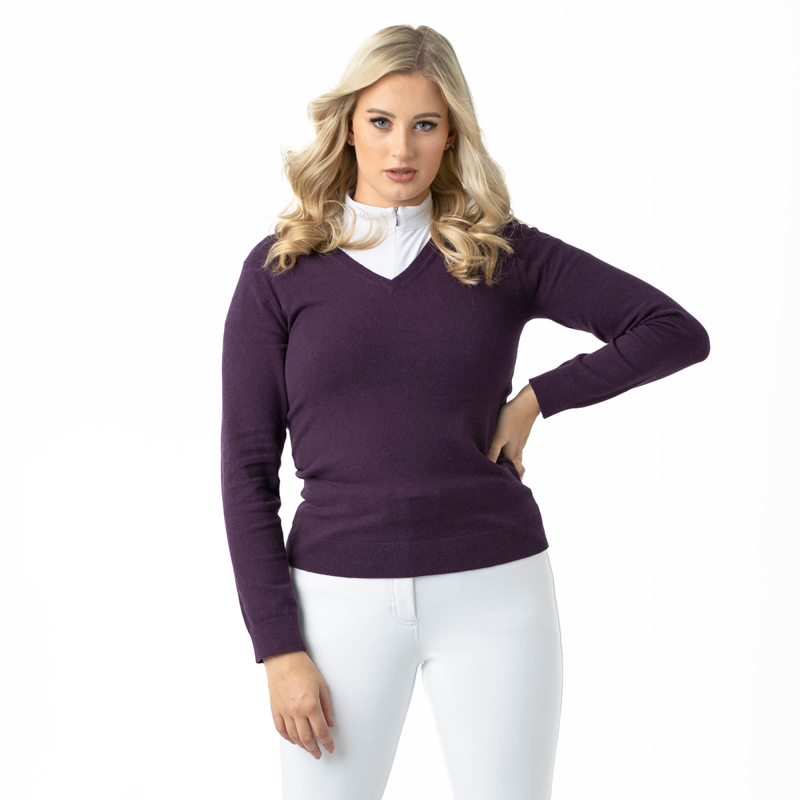 LeMieux Ladies V-Neck Jumper - Fig-3