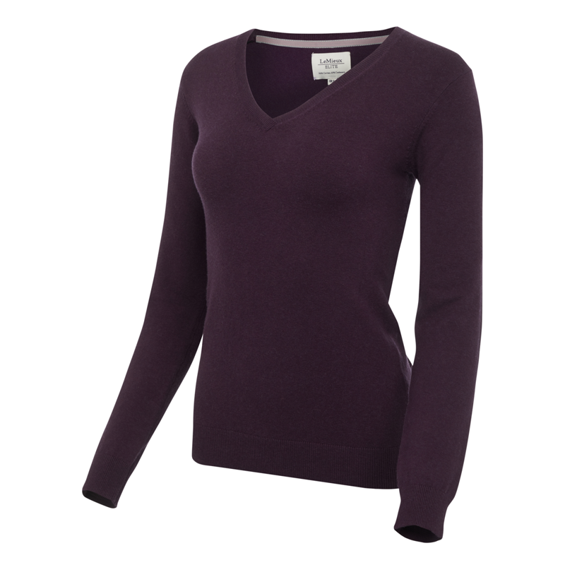 LeMieux Ladies V-Neck Jumper - Fig-1