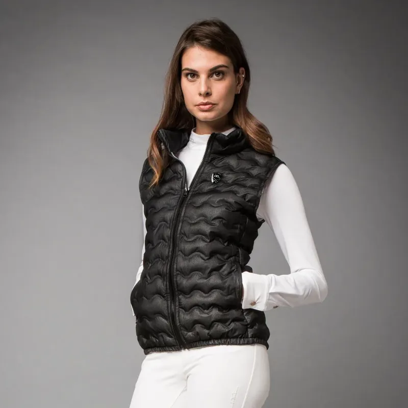 Horseware AA Ladies Varena Padded Seamless Gilet - Black-2