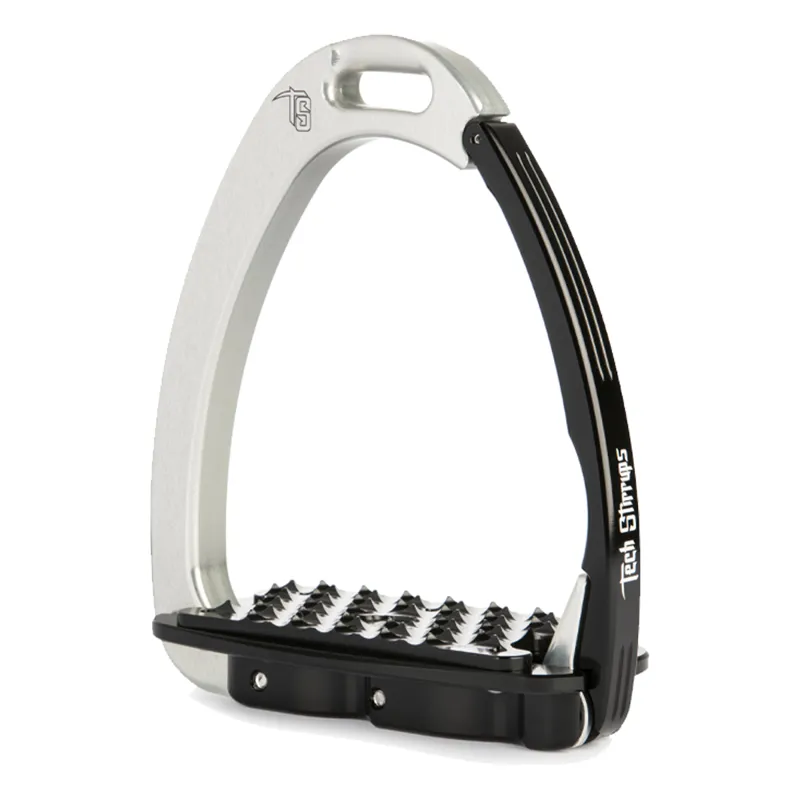 Tech Stirrups Venice Flat Evo - Silver/Black