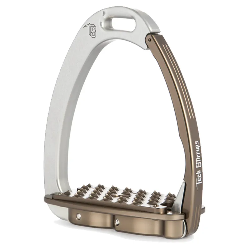 Tech Stirrups Venice Flat Evo - Silver/Brown