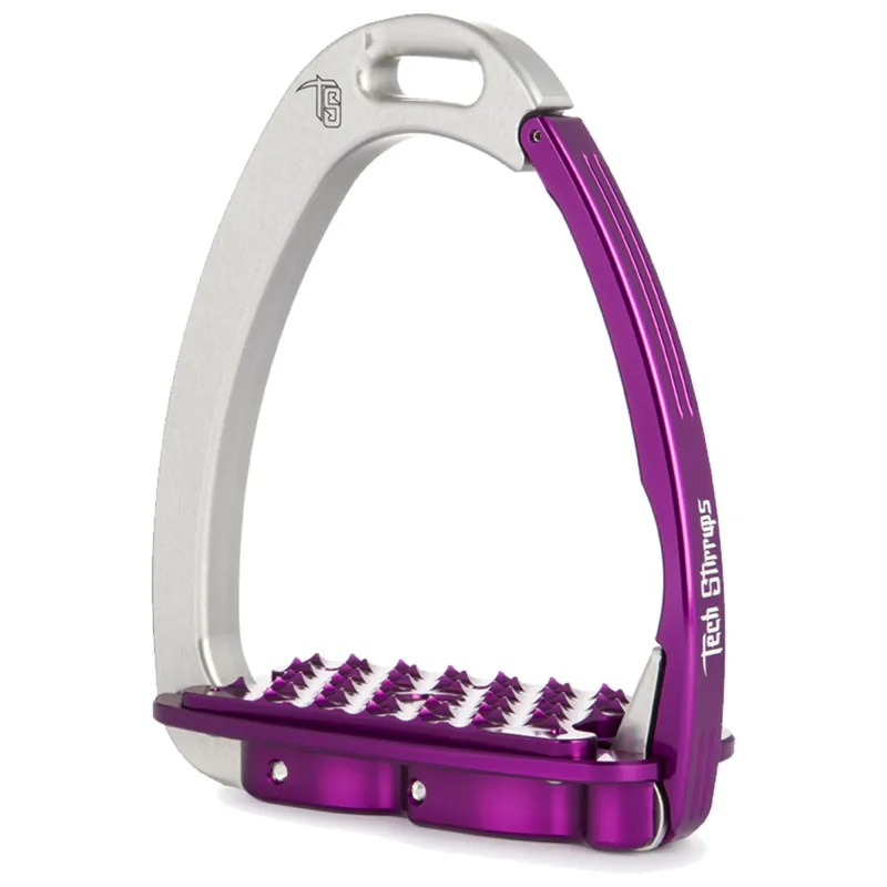 Tech Stirrups Venice Evo - Silver/Purple