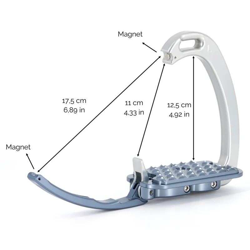 Tech Stirrups Venice Flat Evo - Silver/Silver-1