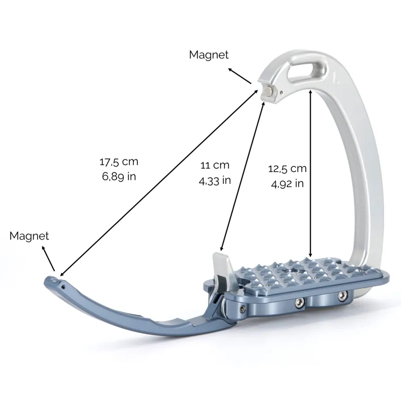 Tech Stirrups Venice Evo - Silver/Green-1