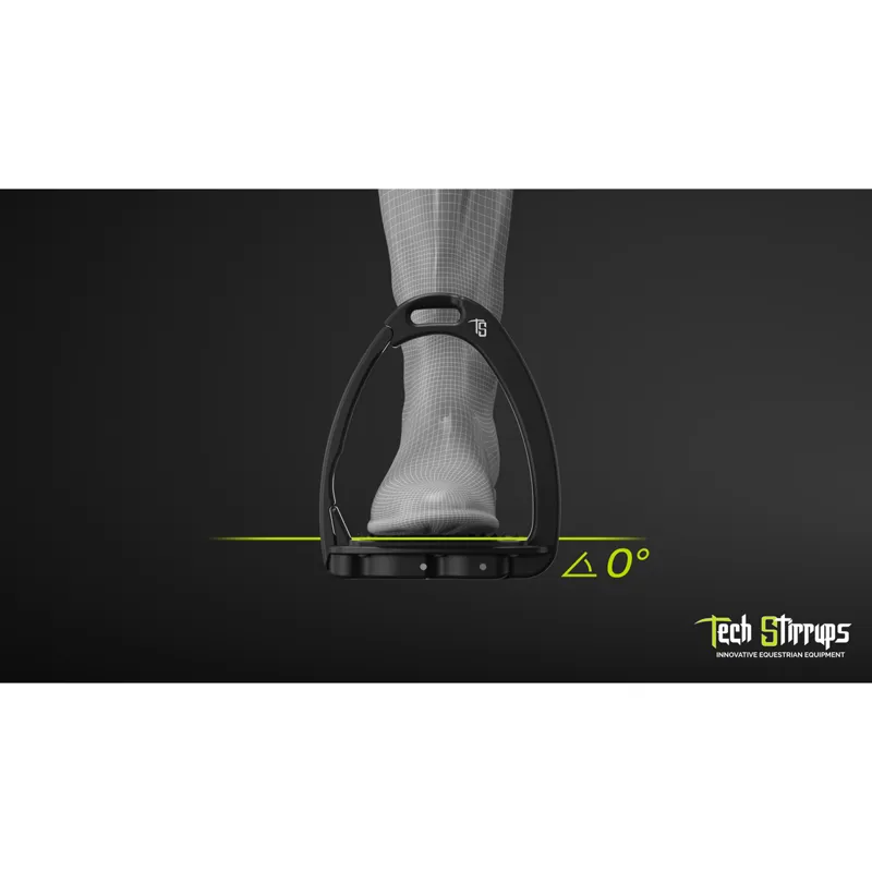 Tech Stirrups Venice Flat Evo - Black/Titanium-2