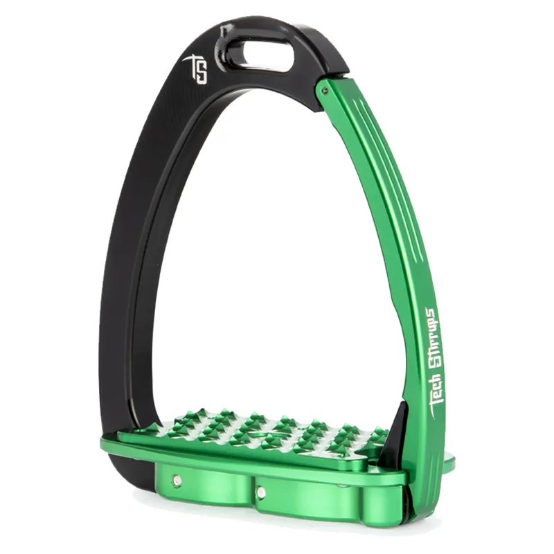 Tech Stirrups Venice Evo - Black/Green
