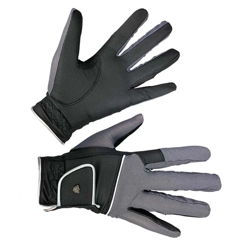 Woof Wear Vision Riding Gloves - Black/Steel