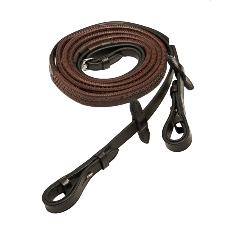 Mark Todd Rubber Reins - Havana