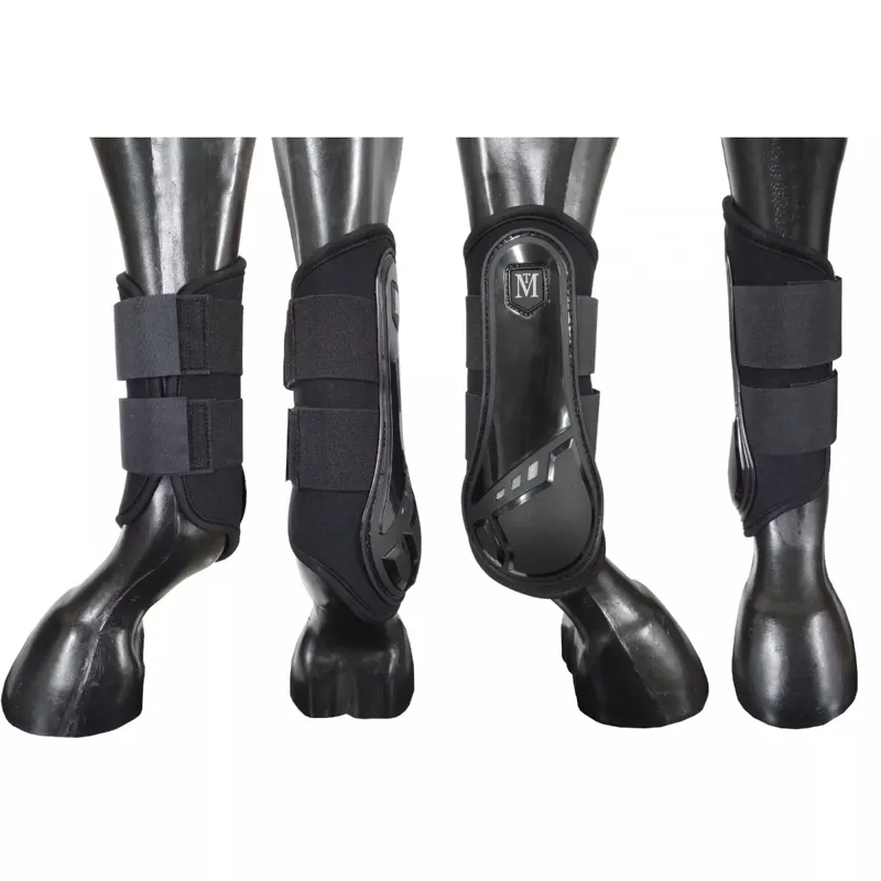 Mark Todd Air Vent Brushing Boots - Black