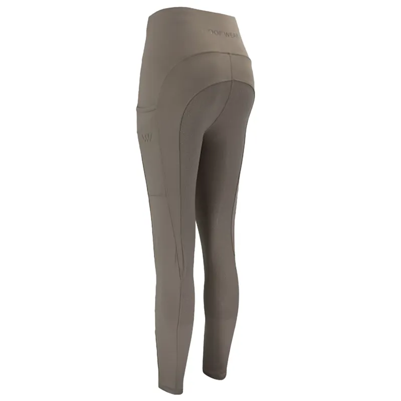 Woof Wear Ladies Original Full Seat Riding Tights - Stone