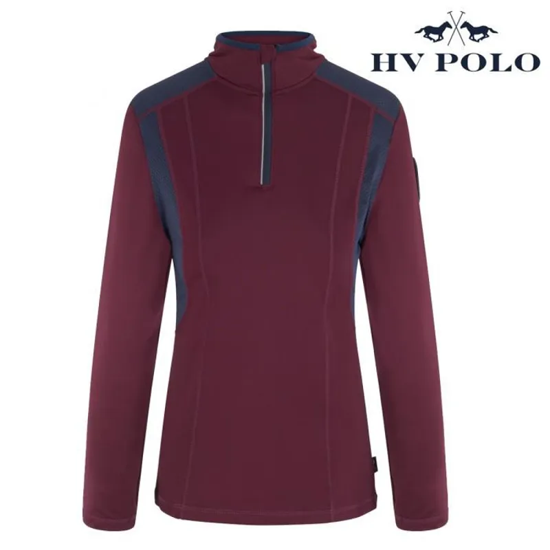 HV Polo Waroona Long Sleeve Top - Plum