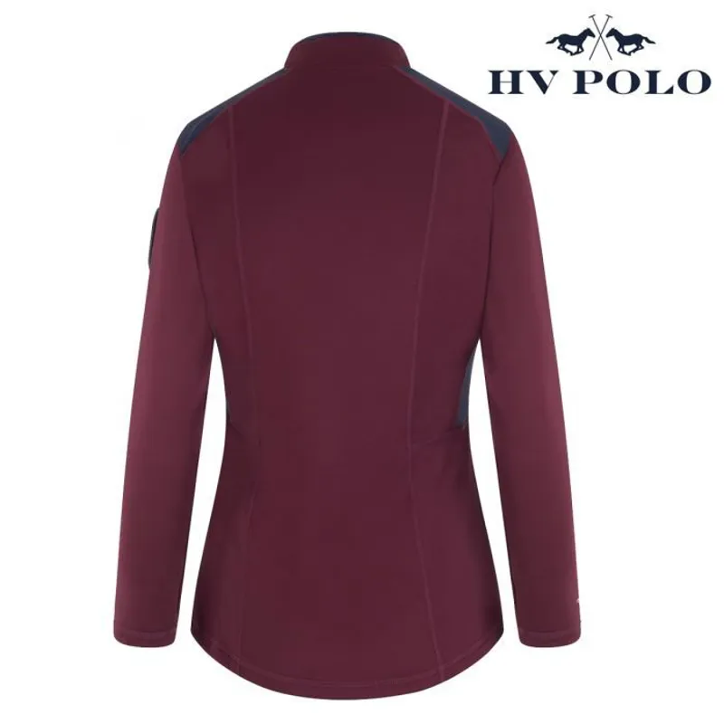 HV Polo Waroona Long Sleeve Top - Plum-1
