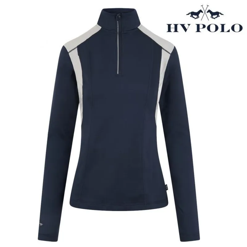 HV Polo Waroona Long Sleeve Top - Navy