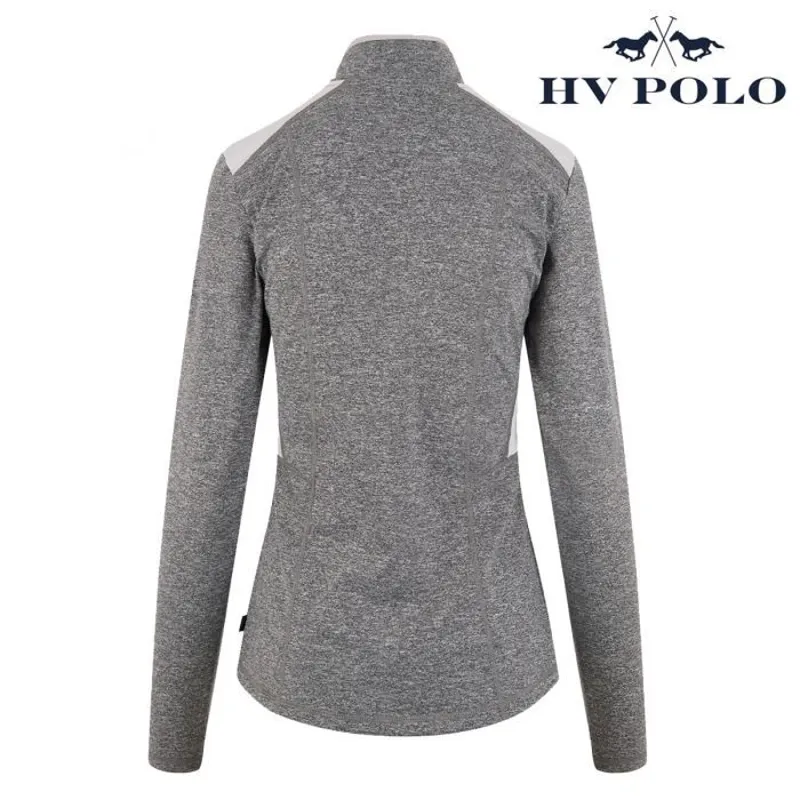 HV Polo Waroona Long Sleeve Top - Grey Melange-1