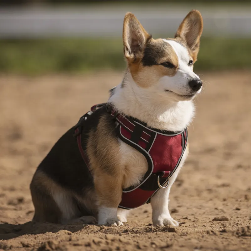 LeMieux Wellow Canvass Dog Harness - Burgundy-3