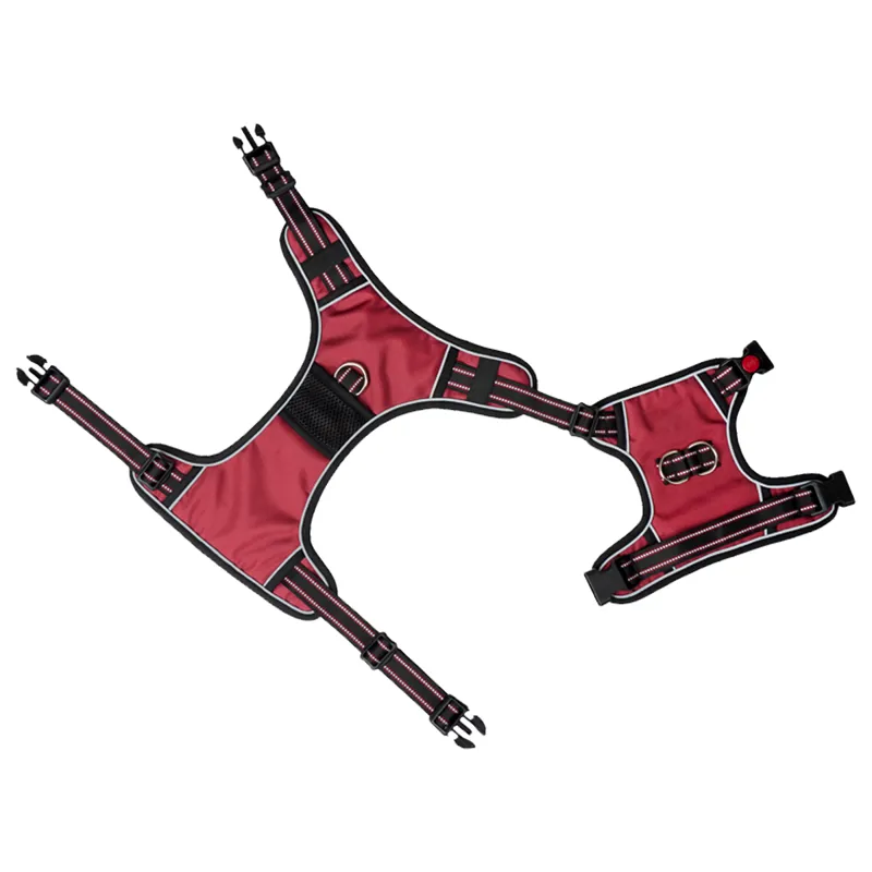 LeMieux Wellow Canvass Dog Harness - Burgundy-1