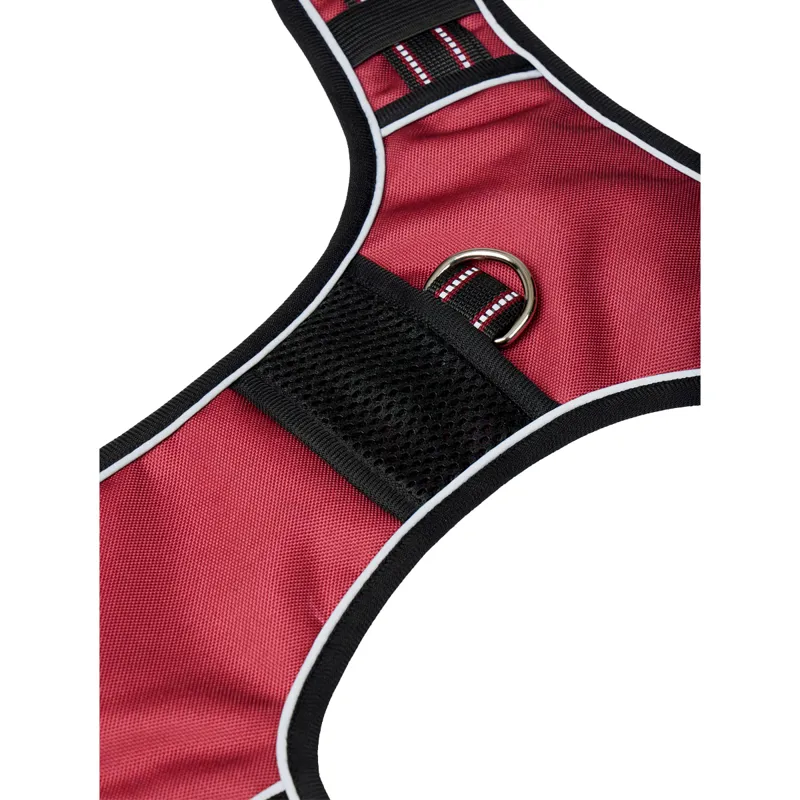 LeMieux Wellow Canvass Dog Harness - Burgundy-2
