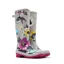 Joules Printed Wellies - Silver Posy - UK 3 