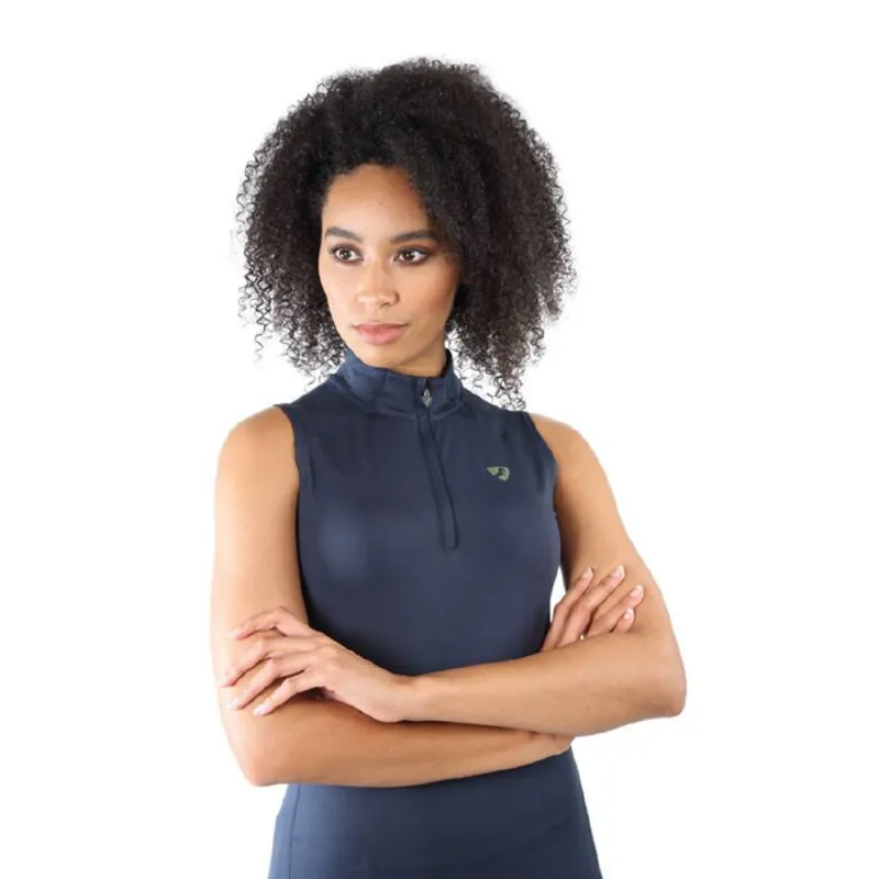 Aubrion Westbourne Sleeveless Base Layer - Navy-3