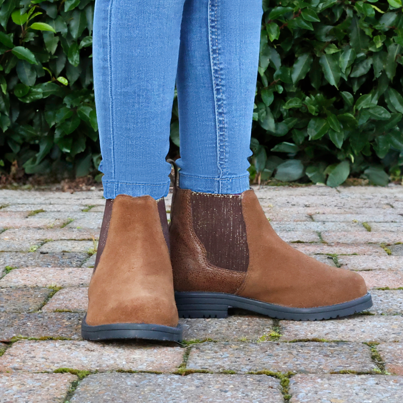 Hy Equestrian Children's Wheston Jodhpur Boot - Brown-3