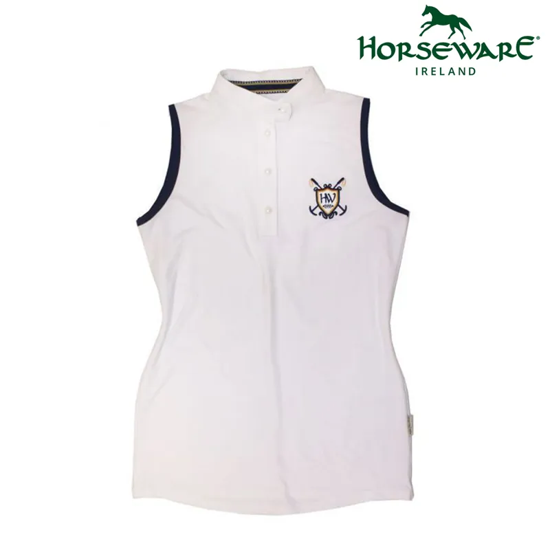 Horseware Lola Ladies Sleeveless Polo Shirt - White