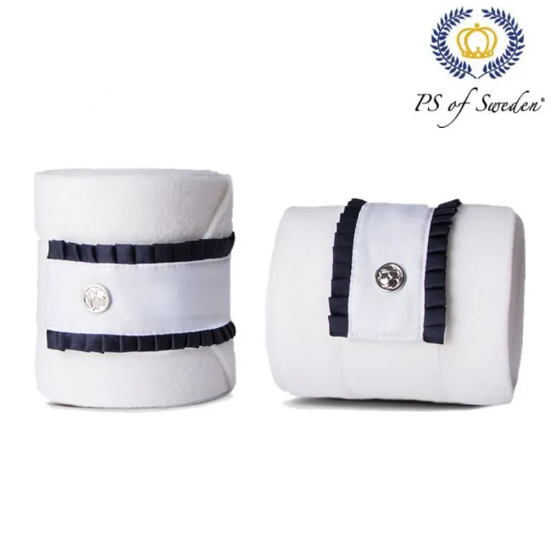 PS Of Sweden Ruffle Bandages - White/Navy 