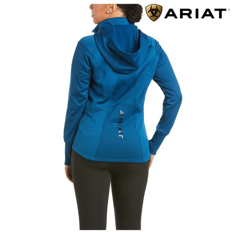 Ariat Womens Wilde Full Zip Sweatshirt - Blue Opal -1