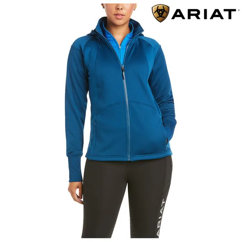Ariat Womens Wilde Full Zip Sweatshirt - Blue Opal 