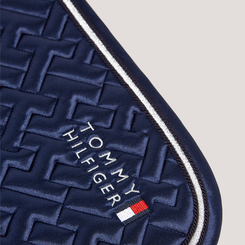 Tommy Hilfiger Windsor TH Quilted Jumping Saddlepad - Desert Sky-5