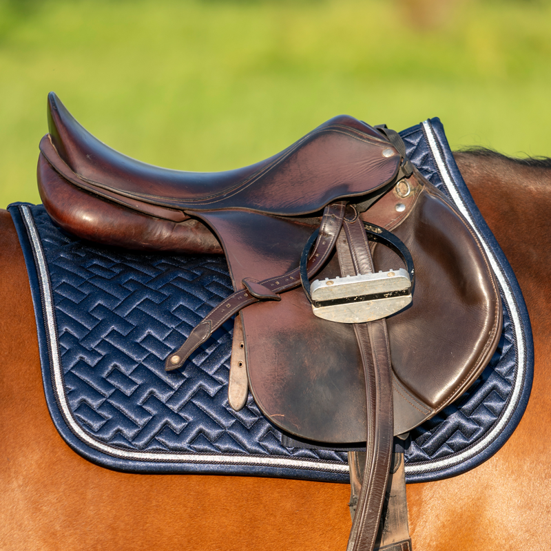 Tommy Hilfiger Windsor TH Quilted Jumping Saddlepad - Desert Sky-3