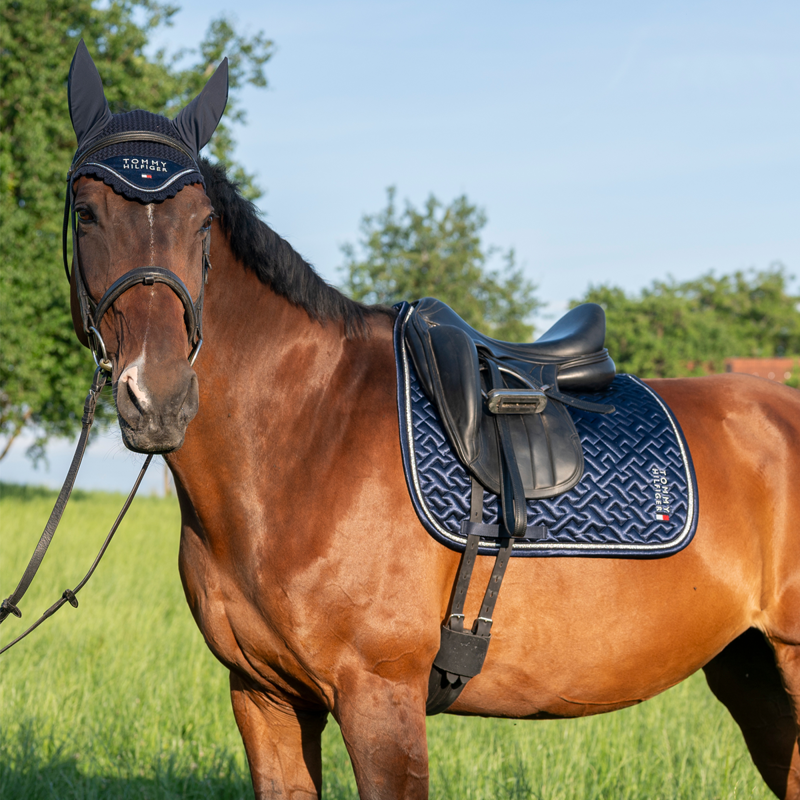 Tommy Hilfiger Windsor TH Quilted Dressage Saddle Pad - Desert Sky-6