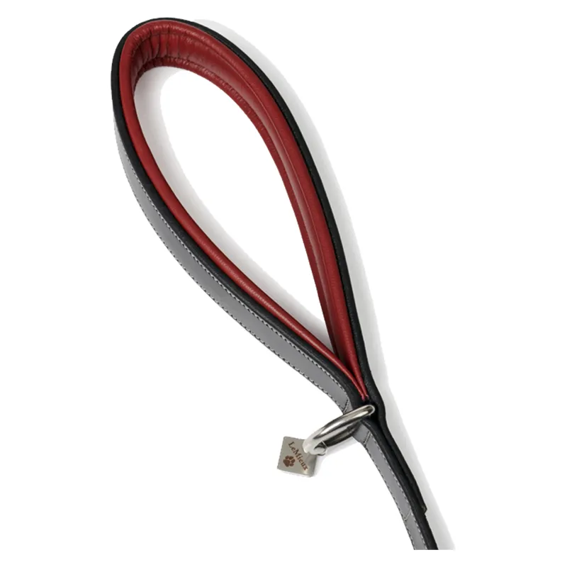 LeMieux Windsor Dog Lead - Black/Burgundy-1